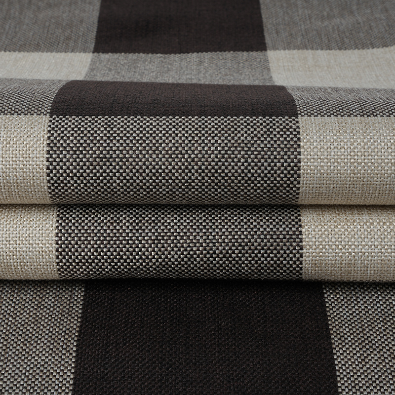 10*10 প্লেইড পলিয়েস্টার লিনেন ফ্যাব্রিক